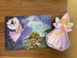 Kinderpuzzle 36 Teile Fee Einhorn Wald guter Zustand