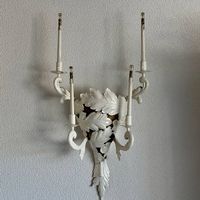 Grosser Vintage Wandleuchter 4-flammig  90 cm