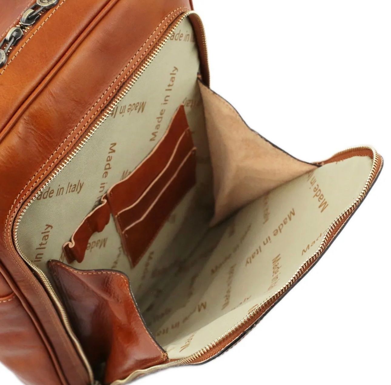 Zaini: Lederrucksack Tuscany - Farbe: Honig – Nuovo e nell'imballaggio originale da Wittenbach venduto da WWW.DRILUBAGS.CH 6