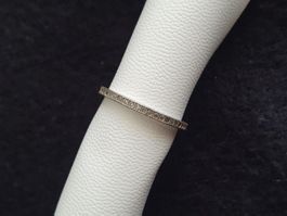 Silberring mit Steinchen 925er Sterlingsilber 16mm
