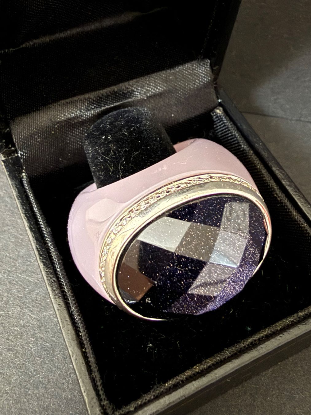 Anelli: Massiver Rosenquarz Ring – Usato da Spiegel b. Bern venduto da Rogger72