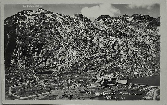 Ansichtskarten: SAN GOTTARDO Gotthardhospiz – Gebraucht aus Jona von philajona