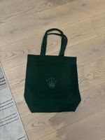 Rolex Tasche Stoff dunkelgrün mit Krone neuwertig