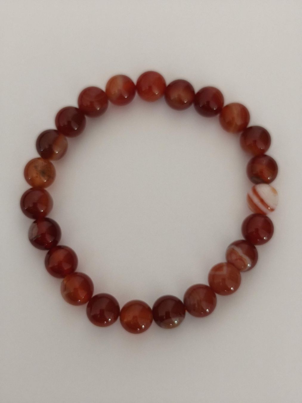 Bracciali & Braccialetti: Karneol Armband (Perlen), Echtstein FEUER – Usato da St. Gallen venduto da GIULESGG 2