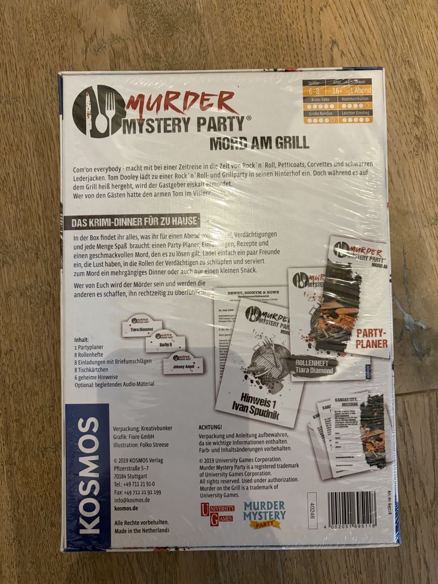 Kosmos Spiele: Krimidinner Spiel Originalverpackt – Neu und originalverpackt aus Horgen von adrigas 1