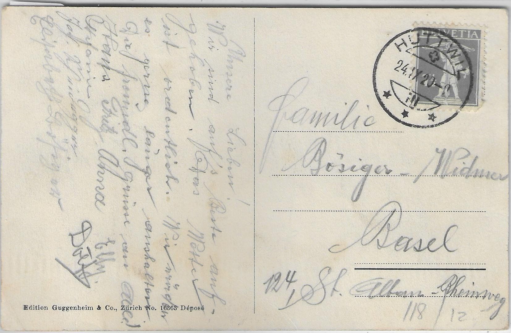 Cartoline postali: Huttwil - Generalansicht – Usato da Ettingen venduto da Kartenplanet 1