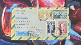 CL32 Enveloppe + Timbre Brasil 1954