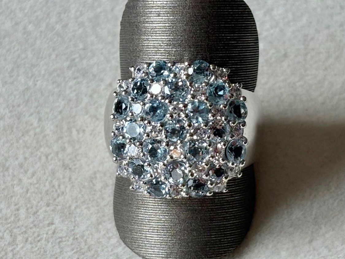Ringe: Topas Ring, Hellblau-Weiss Gr. 57 – Neu (gemäss Beschreibung) aus Brugg AG von lau_9rvy