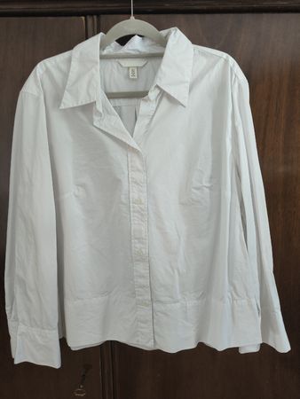 Weiße Baumwoll Bluse, Gr. XL
