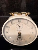 Wecker Junghans mechanisch weiss gebrauchter Zustand