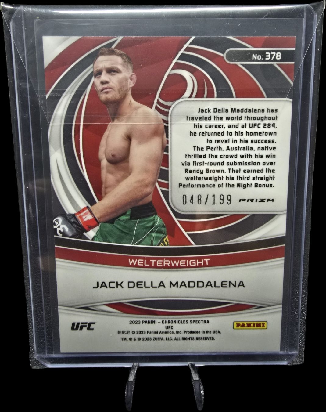 Panini Carte collezionabili: UFC Jack Della Maddalena /199  – Usato da Sementina venduto da Pplat1num 1
