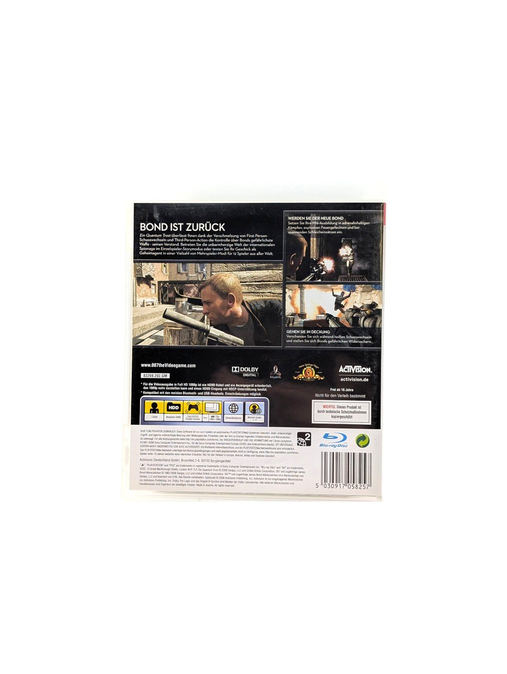 Sony Giochi: 007: Ein Quantum Trost PlayStation 3 (PS3) – Usato da Domat/Ems venduto da IsseldorsShop 1