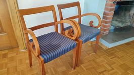 2 Porada Designerstühle aus Kirschholz
