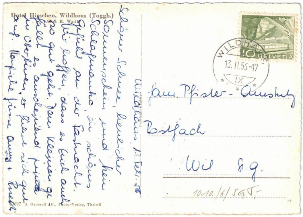 Cartoline postali: Wildhaus - Sessellift – Usato da Binningen venduto da Mountainrider 1