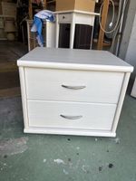2 tables de chevet vintage, deux tiroirs, couleur blanc ✨ (5