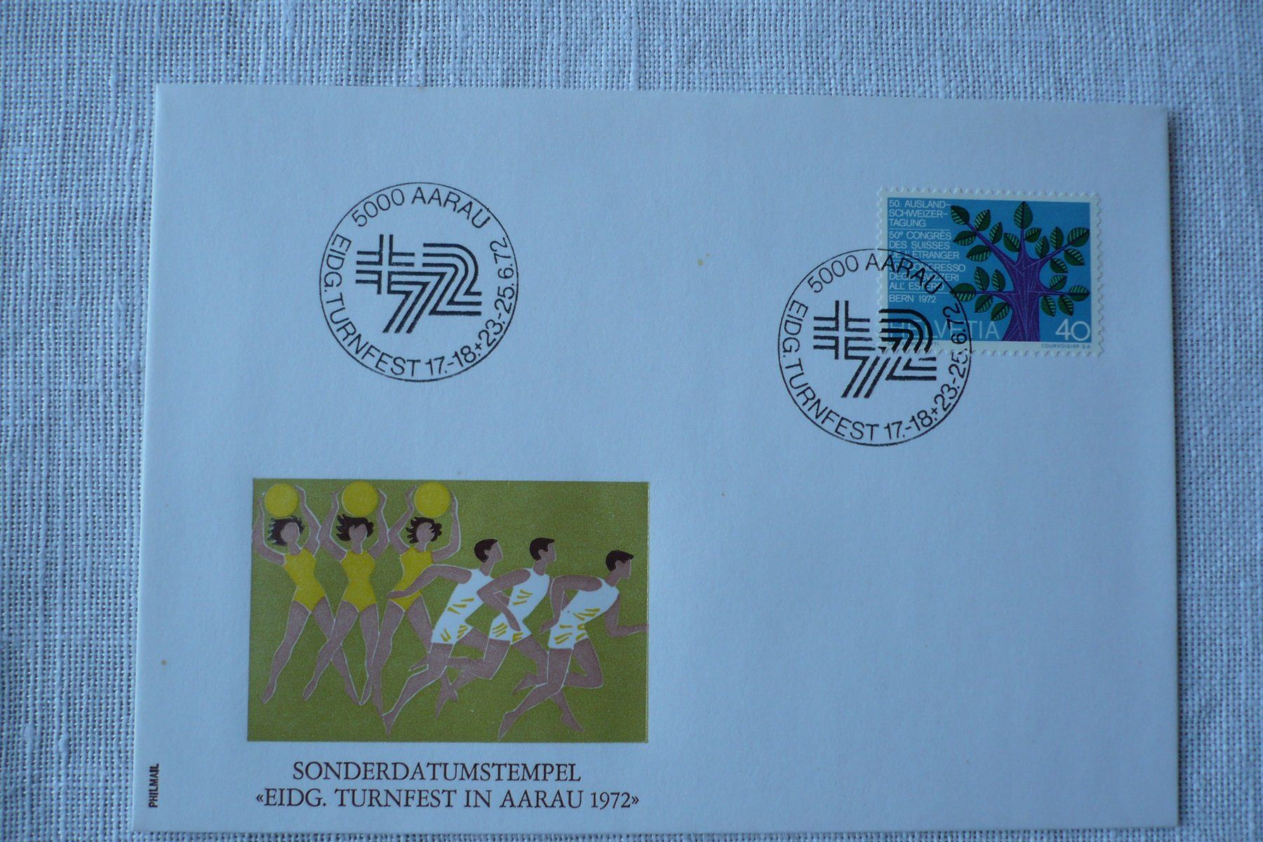 Tous les timbres: 1972 Eidg. Turnfest, Aarau – D'occasion à Zürich par saltandpepper008