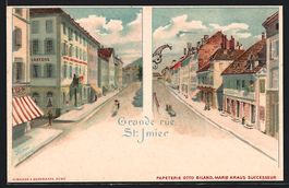 Litho Saint Imier, Grande rue, Hotel des