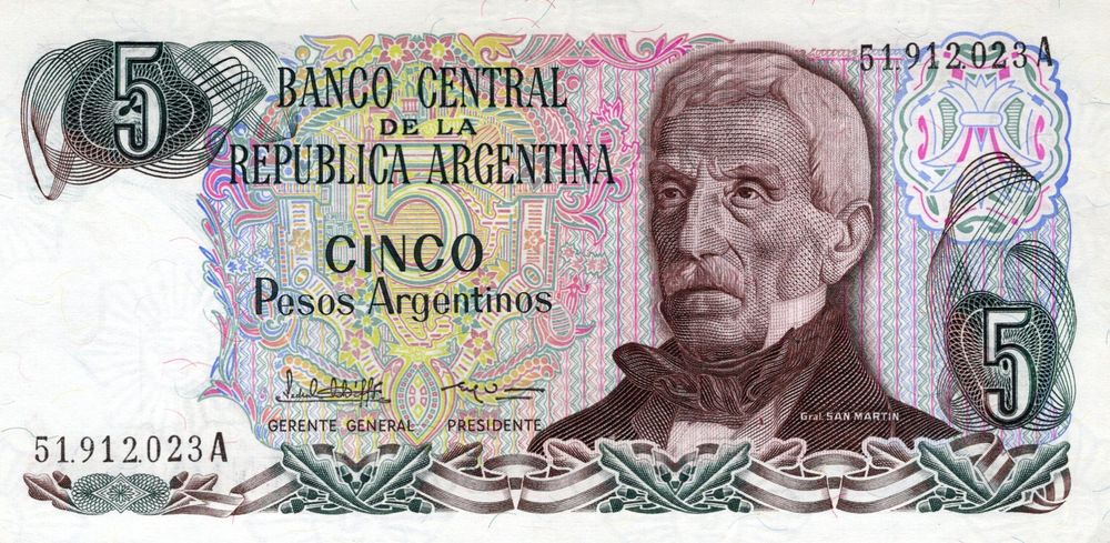 5 Pesos Argentinos (ARL), 1970 | Kaufen auf Ricardo