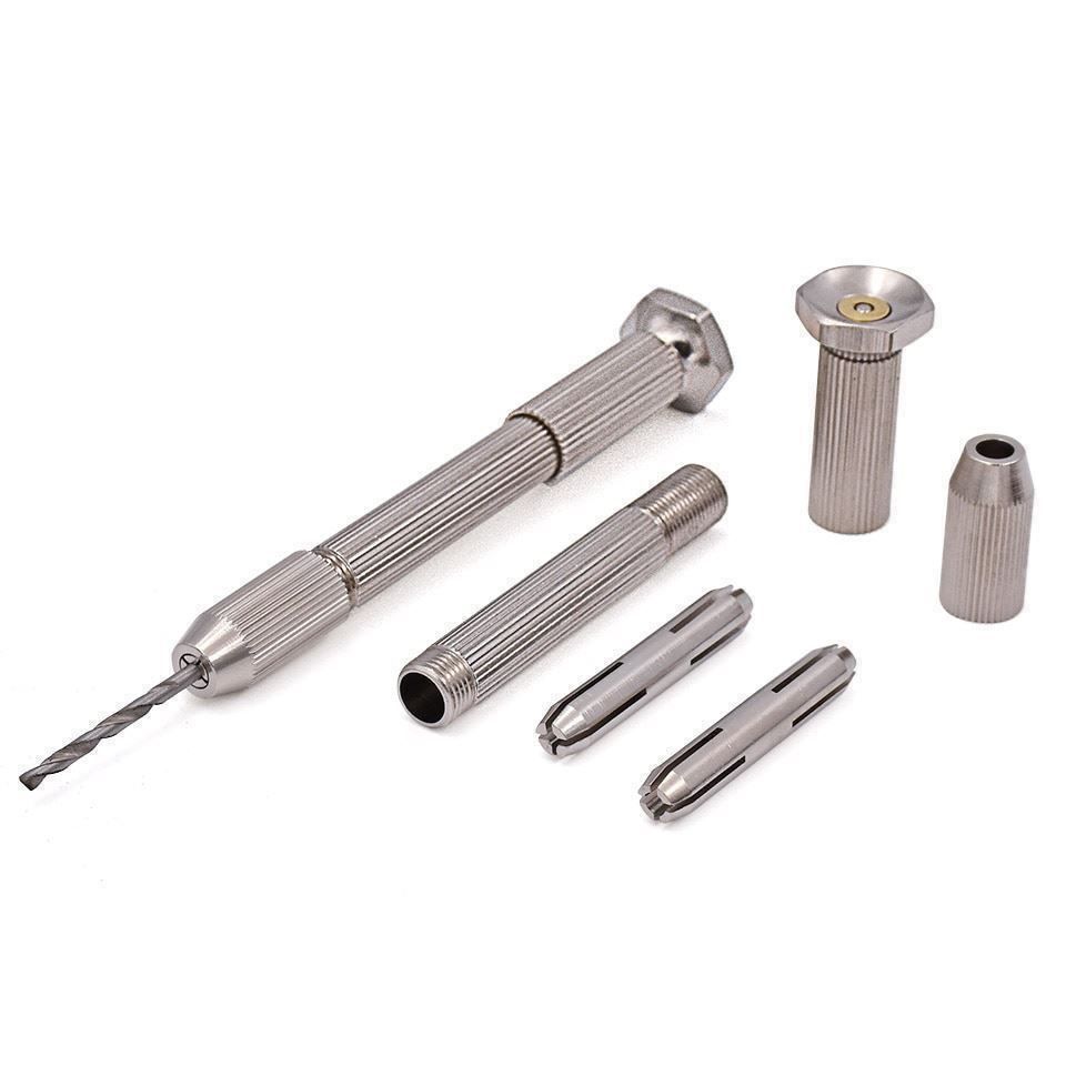 Trapani: Mini-Aluminium-Handbohrmaschine, Mini perceuse manuelle – Nuovo e nell'imballaggio originale da Delémont venduto da musica1948 1