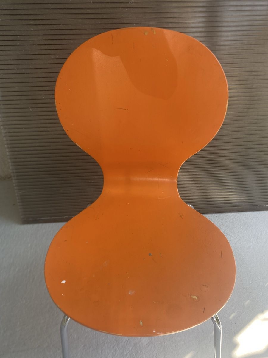 Sedie: Oranger Stuhl im Arne-Jacobsen-Stil  – Usato da Basel venduto da fel_5sqf 4