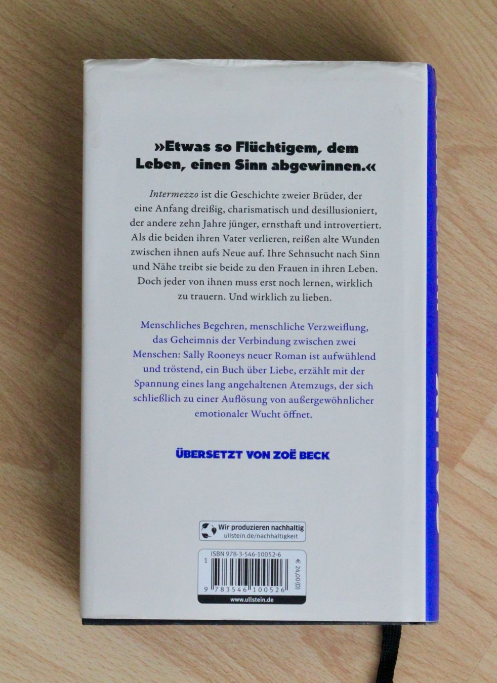 Libri: Sally Rooney: Intermezzo (fester Einband) – Usato da Münchenstein venduto da ribriser 2