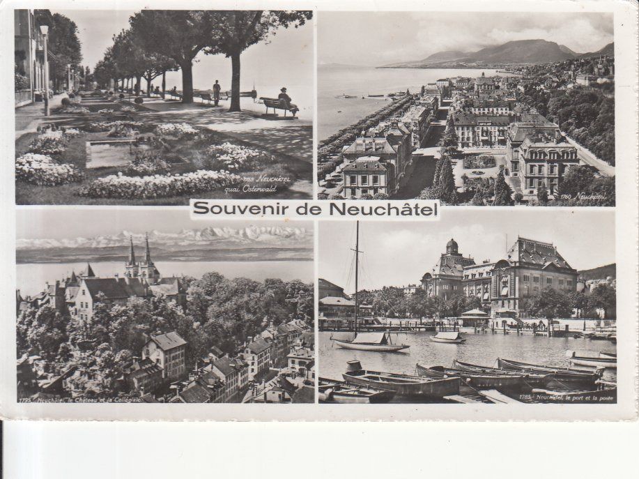Cartoline postali: Neuchâtel ca. 1940 – Usato da Bürglen TG venduto da StampGraf