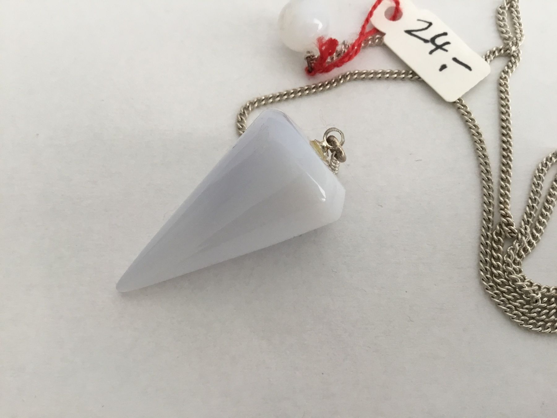 Minerali & Pietre curative: Pendel Chalcedon – Nuovo e nell'imballaggio originale da Doppleschwand venduto da Fortuna5859 1
