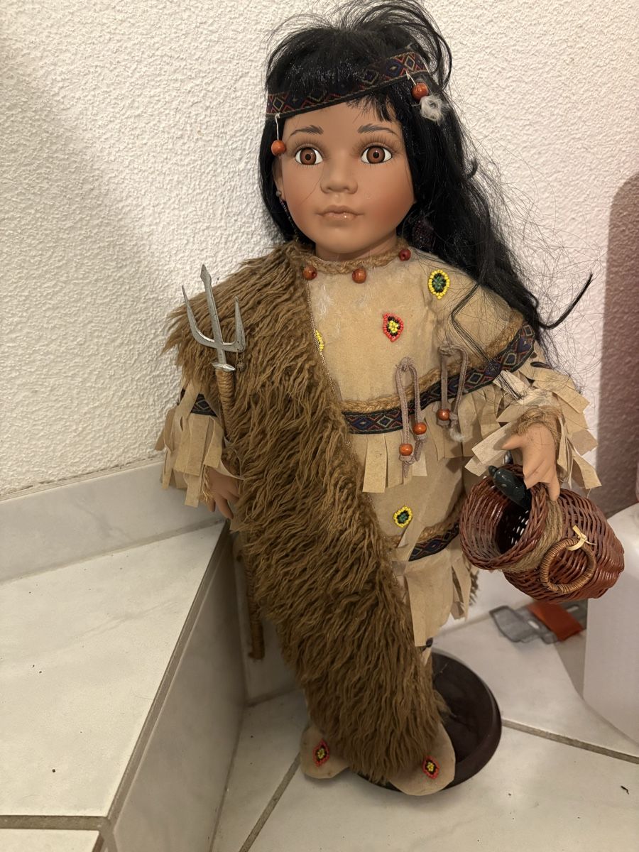 Bambole: Wunderschöne Sammlerpuppe Indianerin 55cm – Nuovo (secondo la descrizione) da Wittnau venduto da Mohrli0 1
