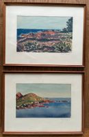 ZYSSET - Aquarelle 1953 Côte d'Azur FRANKREICH