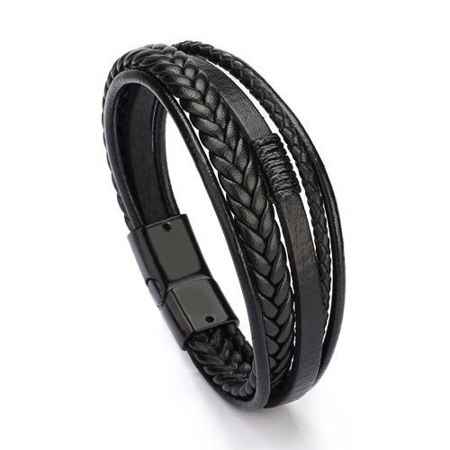 Bracciali & Braccialetti: Herren Leder Armband – Nuovo e nell'imballaggio originale da Liestal venduto da OMAROSHOP