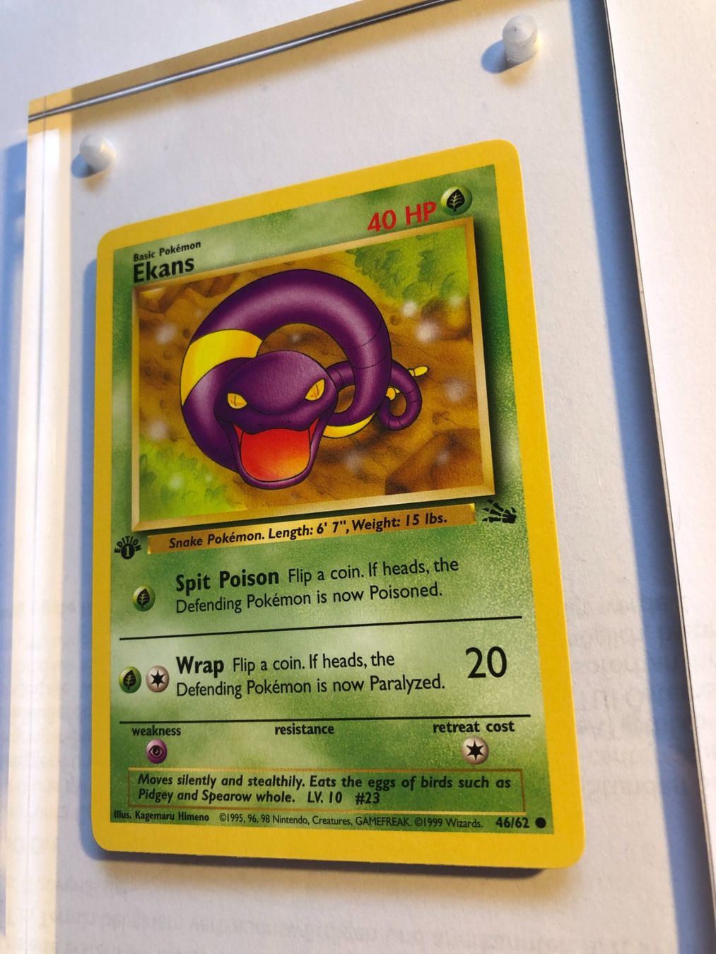 Carte collezionabili: Ekans 1st Fossil - MINT - ab 1.- – Usato da Giubiasco venduto da dan_pr8b 2