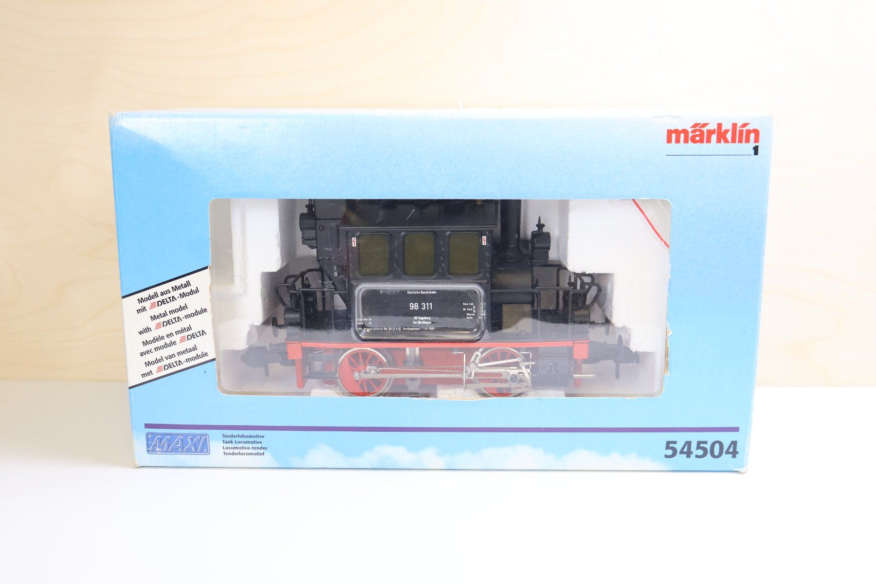 Märklin Modellini di ferrovie: Märklin Spur 1 Dampflok Glaskasten - Digital 54504 – Usato da Winterthur venduto da Monstera 7