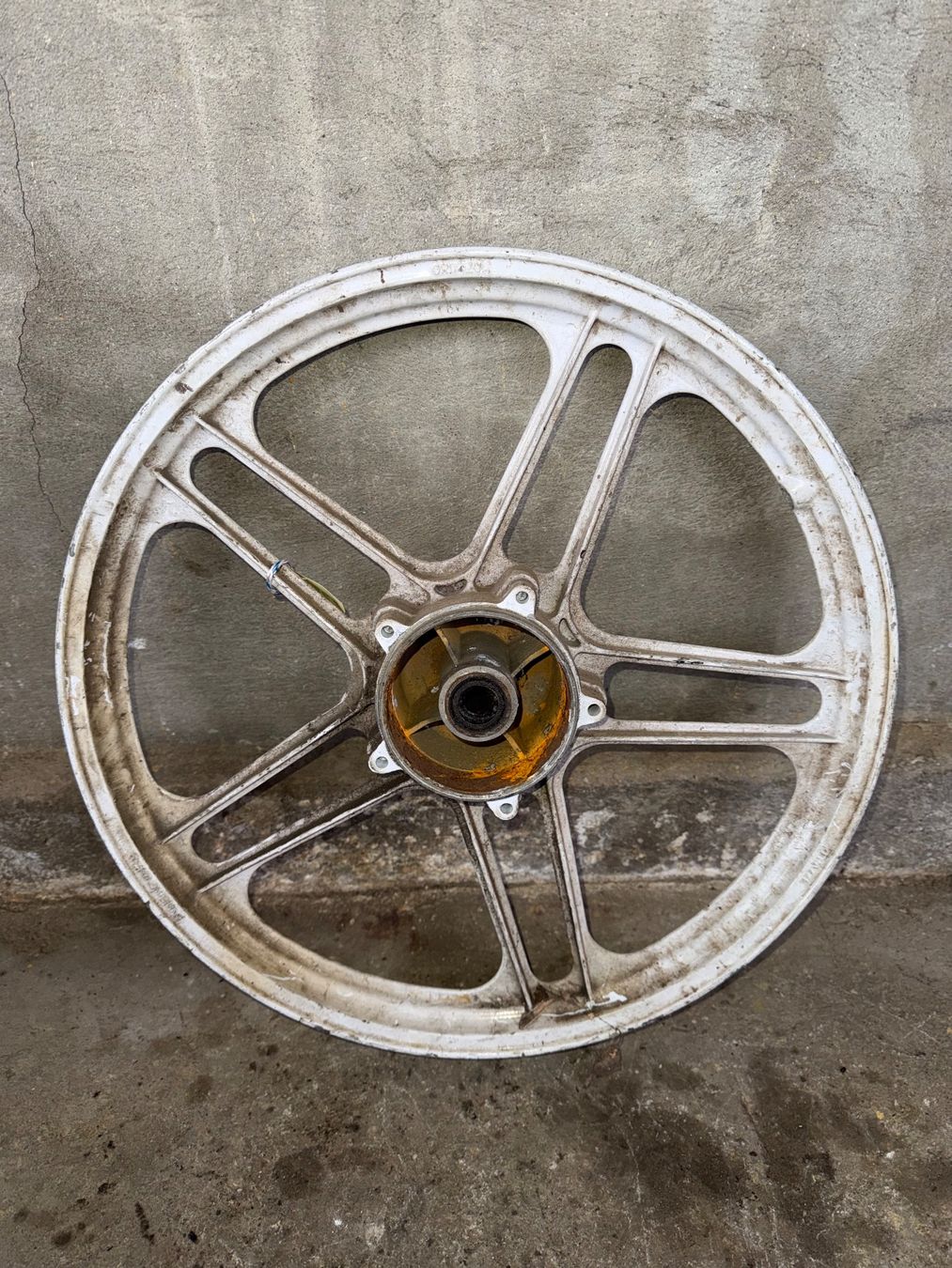 Puch Parti ricambio per ciclomotori: Mofa Gussfelgen Hinterrad 16 Zoll – Difettoso da Fahrni b. Thun venduto da berger_tuning34 2