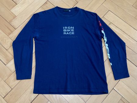 Vintage Y2K T-Shirt Lang Arm Iron Bike Race Einsiedeln Sz L