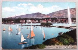 Genève - La Rade et le Mont-Blanc