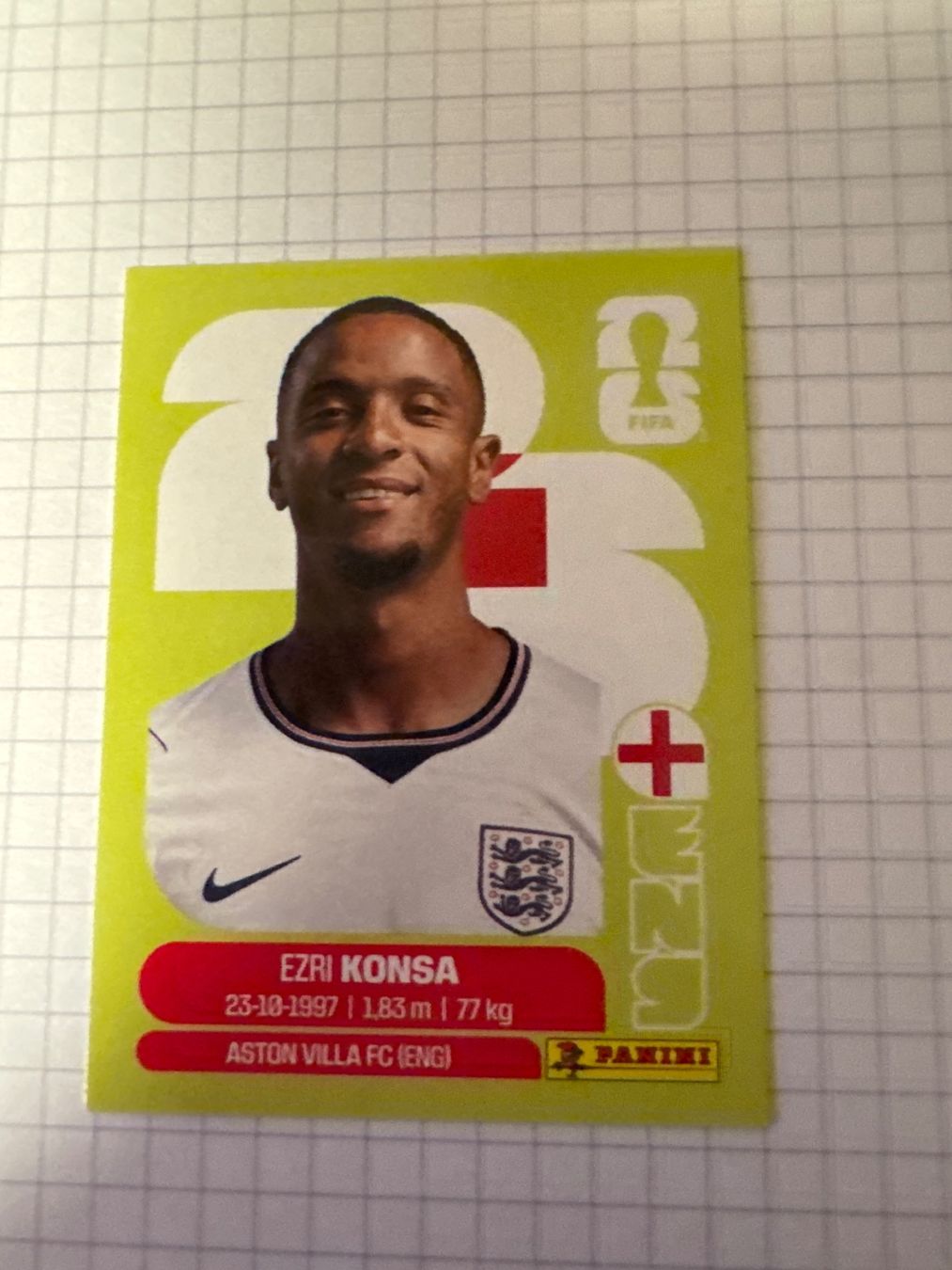 Panini Sammelbilder & Trading cards: Panini Sticker WM 2026, ENG 5 Ezri Konsa – Neu (gemäss Beschreibung) aus Winterthur von mathis-spielsteine