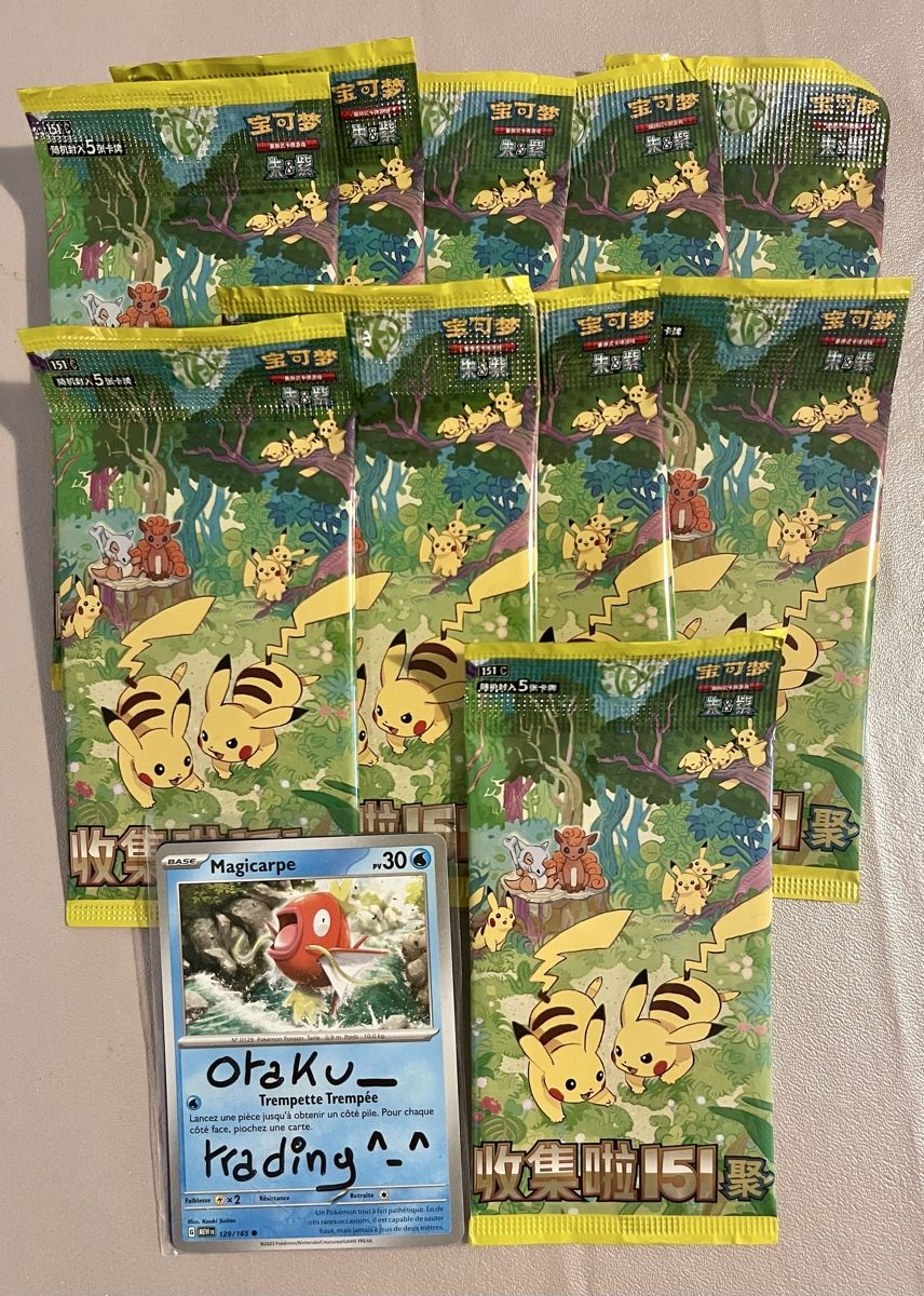 10x New Pokémon Chinese 151C Collect Journey Slim Boosters (Neu und ...
