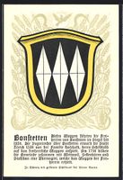 Bonstetten, Wappen mit drei silbernen Ra