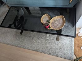 Glas Couchtisch schwarz
