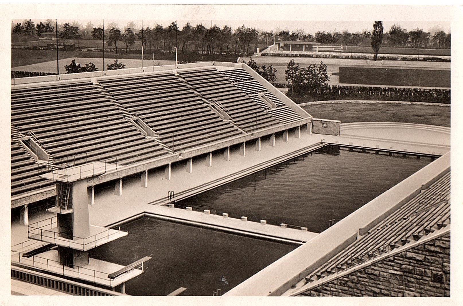 Cartoline postali: Ansichtskarte Olympische Spiele 1936 Reichssportfeld – Usato da Mörschwil venduto da antiksalon