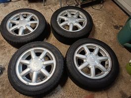 Alu felgen + Reifen 185 60 r14