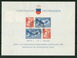 FL - BLOCK SONDERSTEMPEL 1936 SAUBER