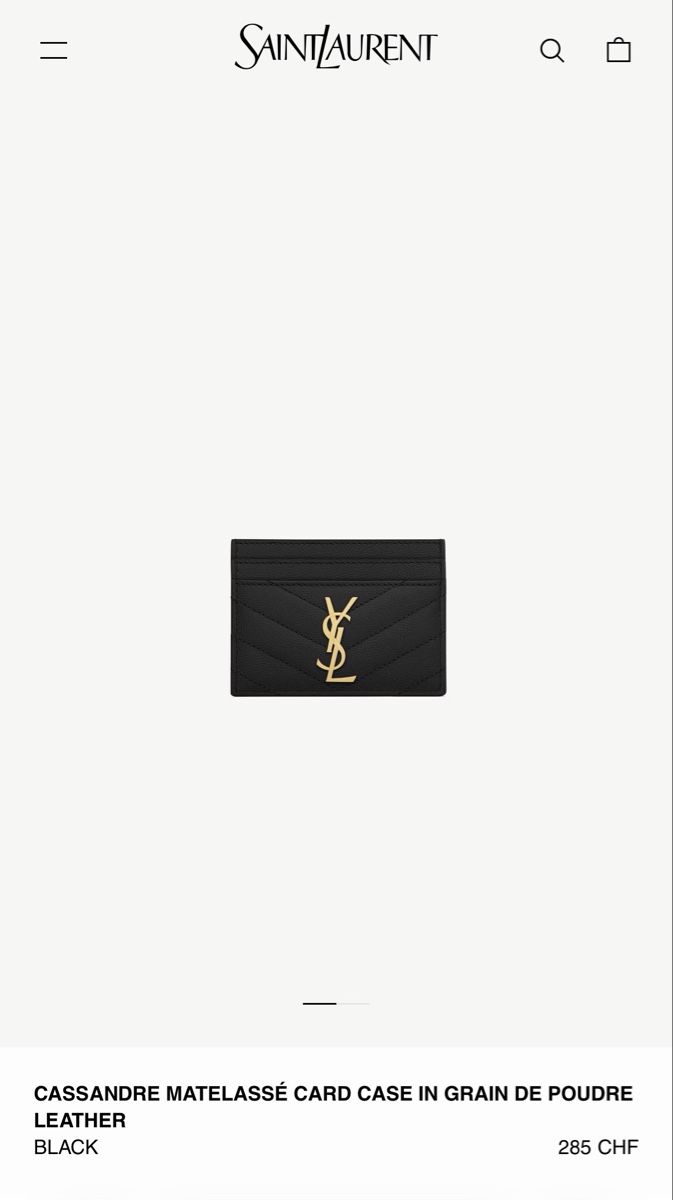 Saint Laurent Portafogli: Porte cartes YSL comme neuf – Usato da Lausanne venduto da Meganelausanne