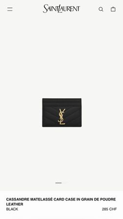 Porte cartes YSL comme neuf