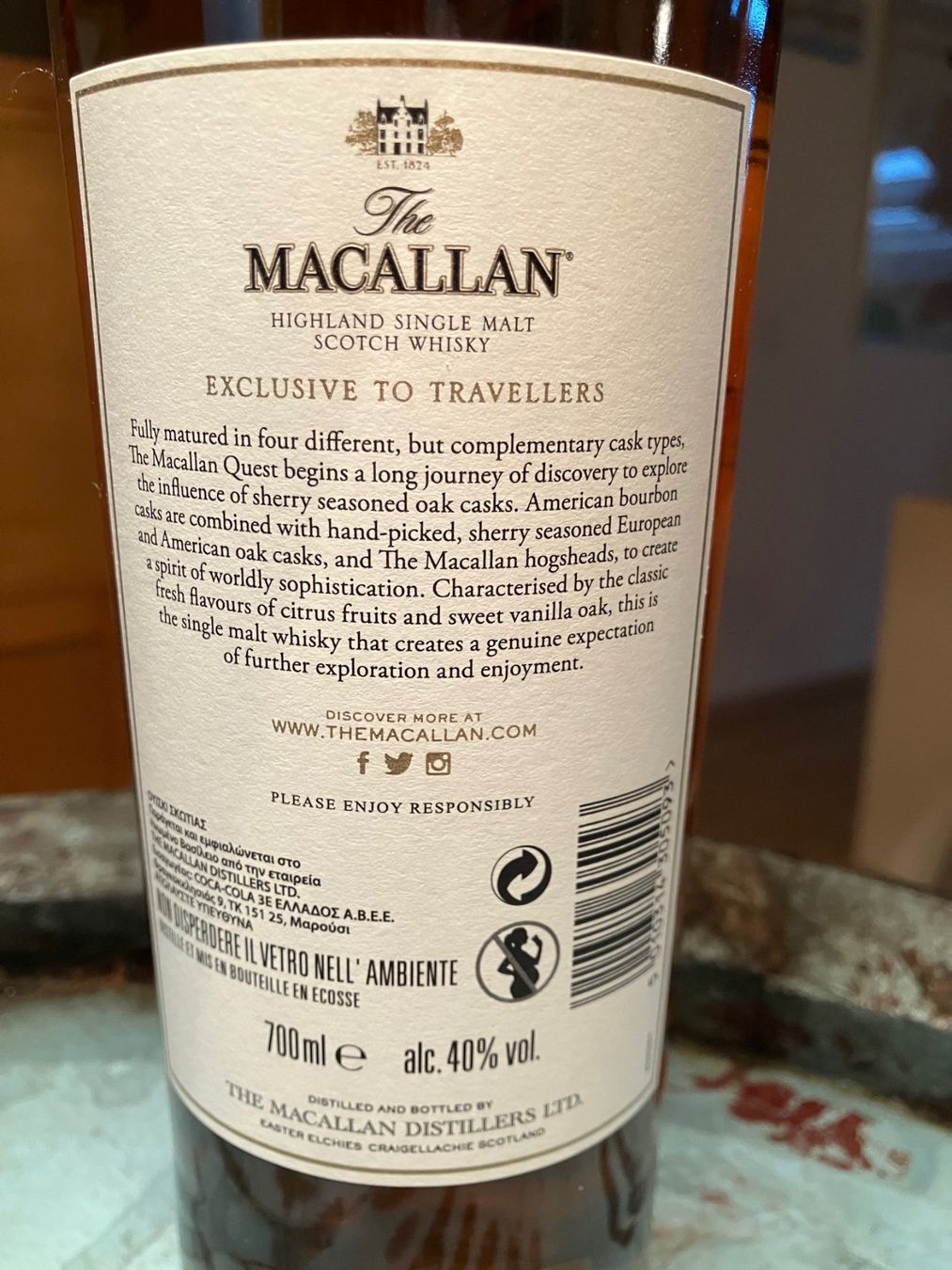 Macallan Bevande alcoliche: Macallan quest 70cl – Nuovo e nell'imballaggio originale da Aarwangen venduto da concorde58 3