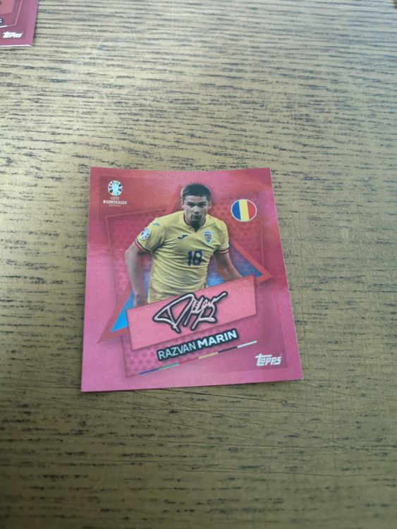 TOPPS EURO 2024: ROM SP, RAZVAN MARIN, MIT UNTERSCHRIFT (Gebraucht) in ...