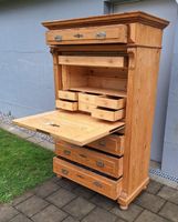 Antiker Tannenholz Sekretär Schreibschrank 1880-1900er