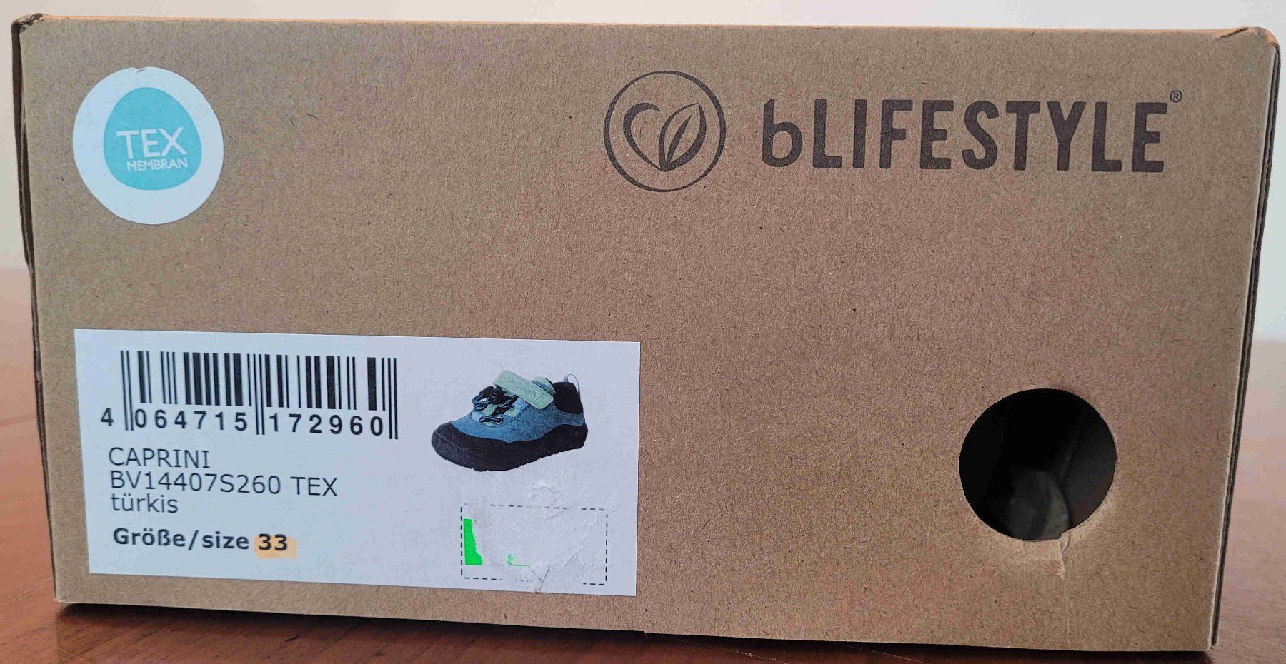 Schuhe für Jungen: bLifestyle Caprini TEX türkis Gr 33 – Gebraucht aus Bözberg von Dave17 7