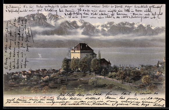 Cartoline postali: AK Clarens am Genfersee, Château de Châtelard – Usato da Berlin venduto da bartko-reher