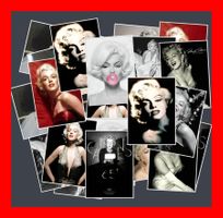 Marilyn Monroe Sexsymbol verflixte 7. Stickerbomb Stickerset
